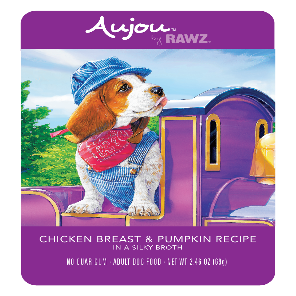 Rawz Aujou Chicken Breast Pumpkin Pouch 2.46oz
