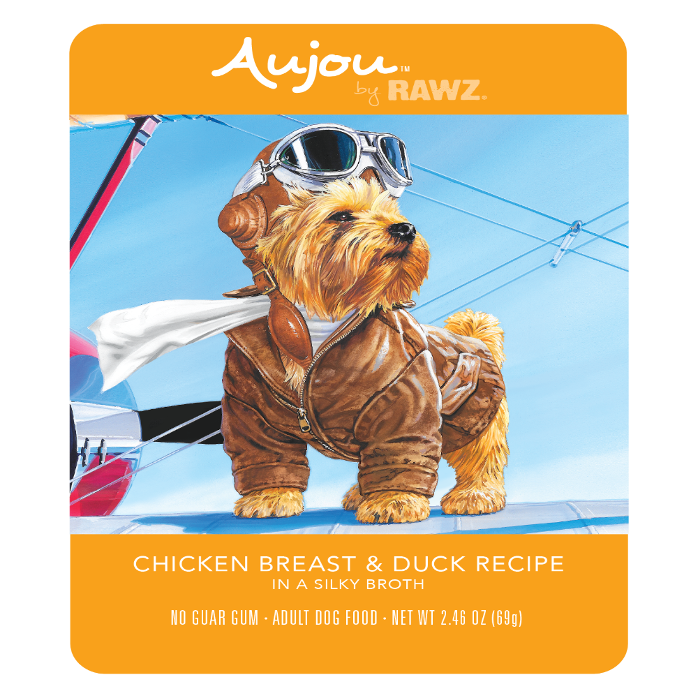 Rawz Aujou Chicken Breast Duck Pouch 2.46oz