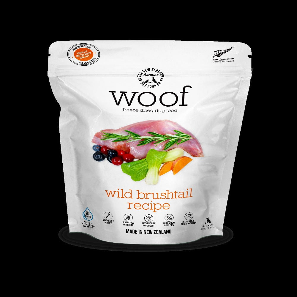 NZ Dog Woof Brushtail Freeze Dried