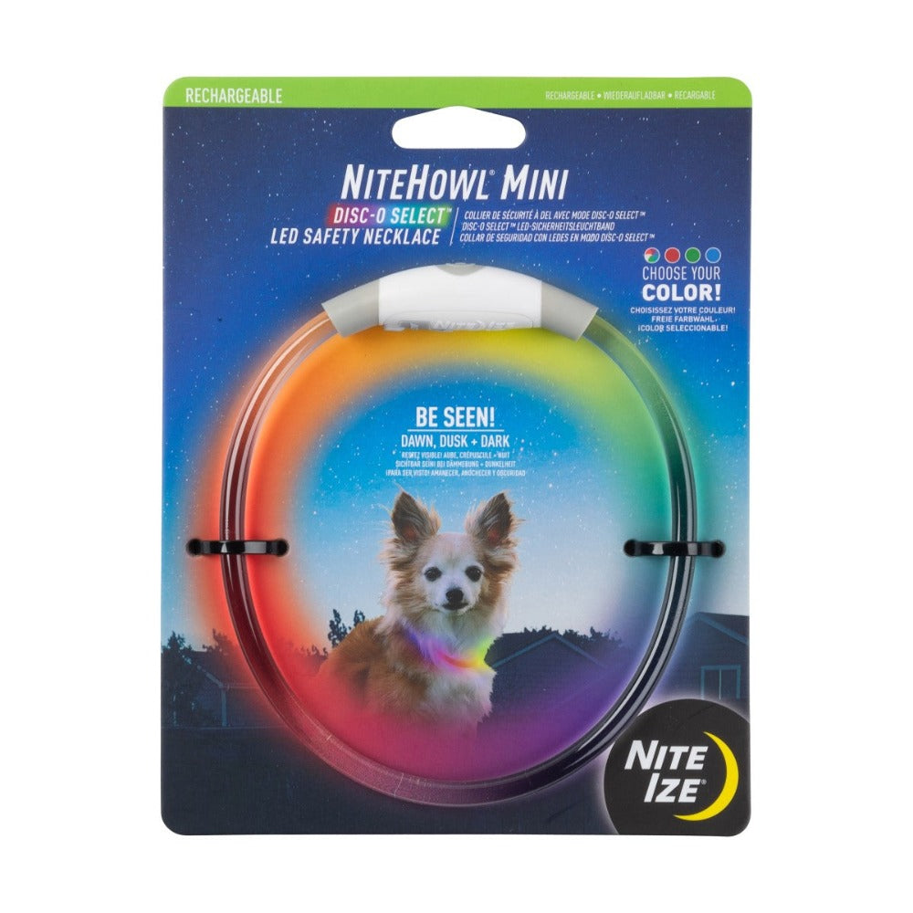 Nite Ize NiteHowl Disc-O Select LED Rechargeable Safety Necklace