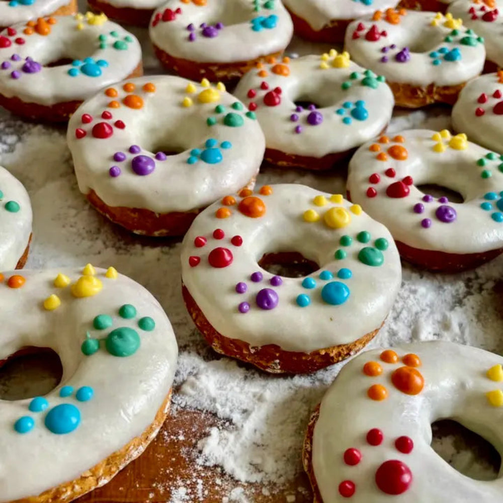 YumYum Rainbow Paw Print Donuts