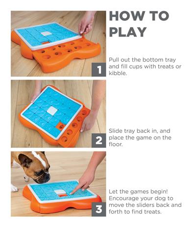 Challenge Slider Interactive Treat Dog Puzzle