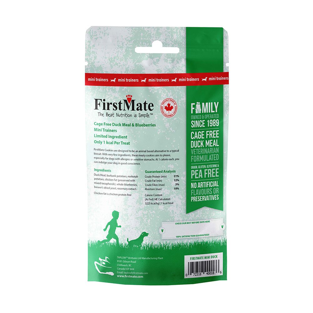 FirstMate Mini Duck with Blueberry Treat