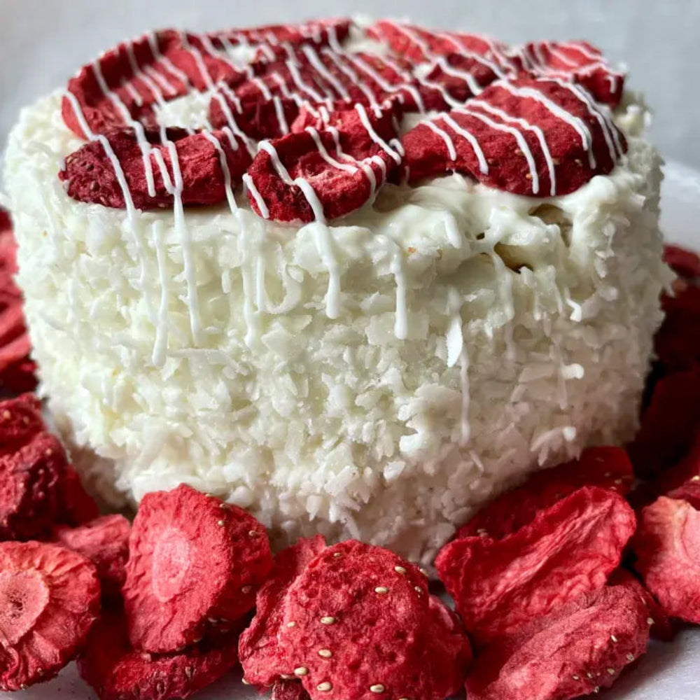 YumYum Strawberry Shortcake Dog Cake