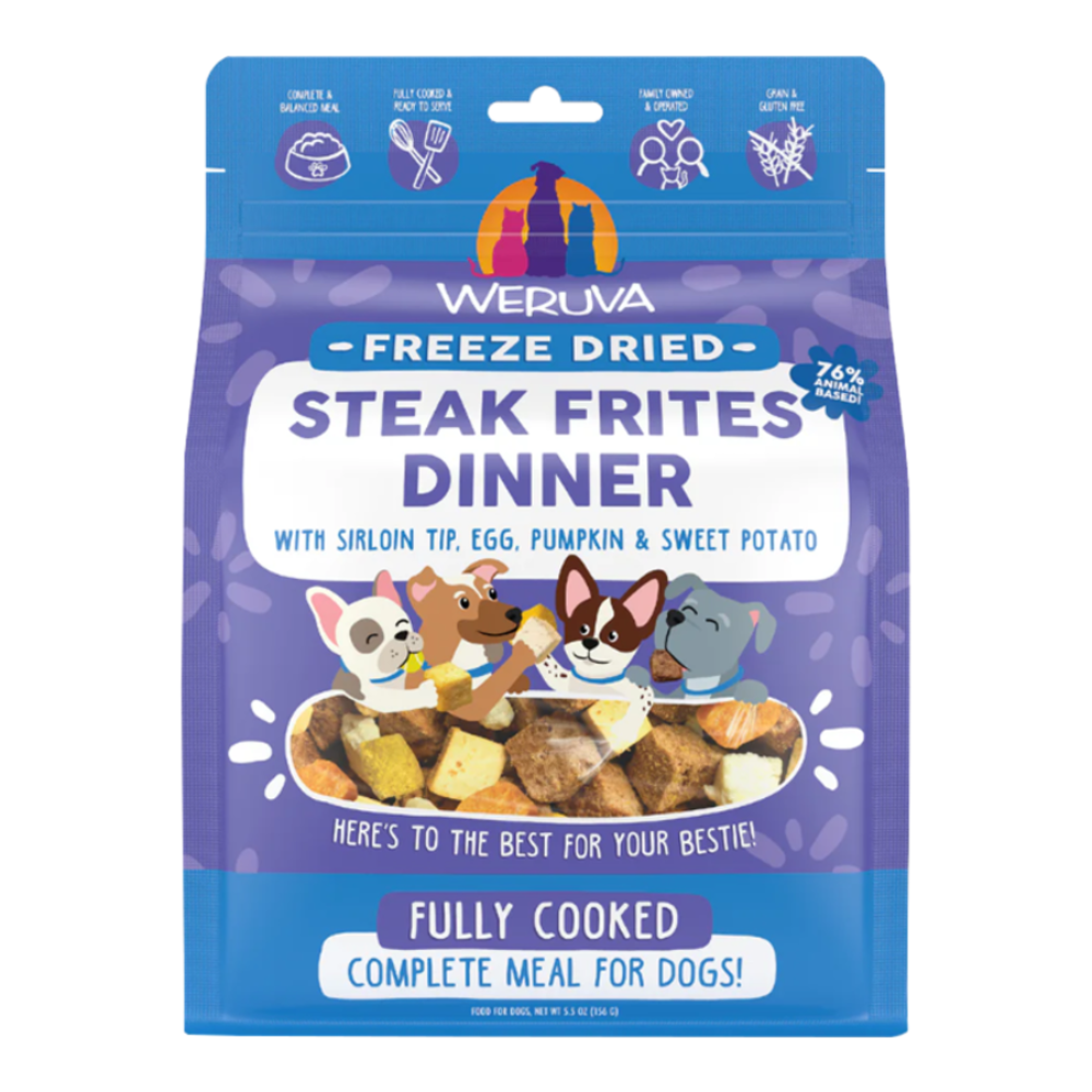 Weruva Freeze Dried Steak Frites Dog