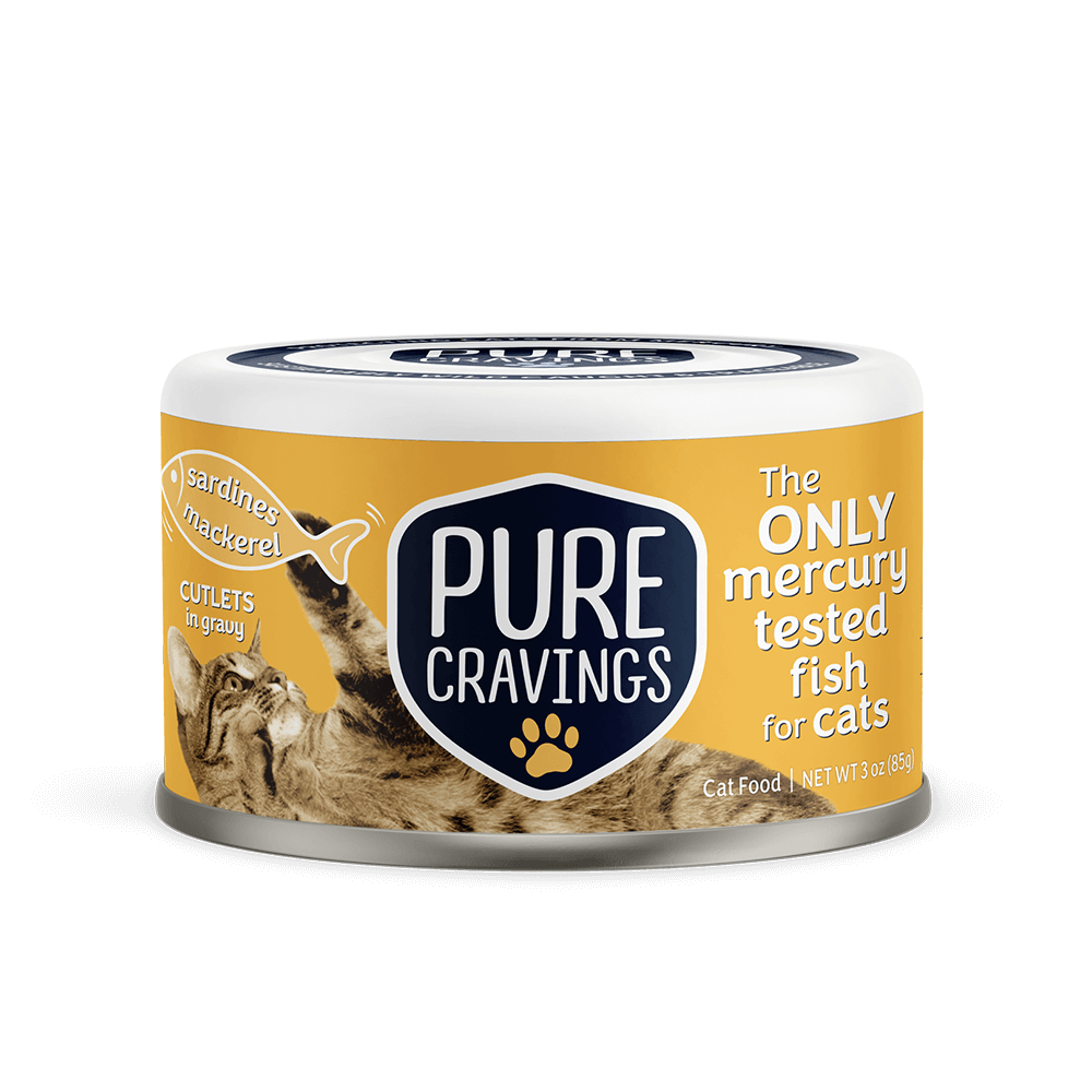 Pure Cravings Cat Cutlets in Gravy Mackerel & Sardine Can 3oz