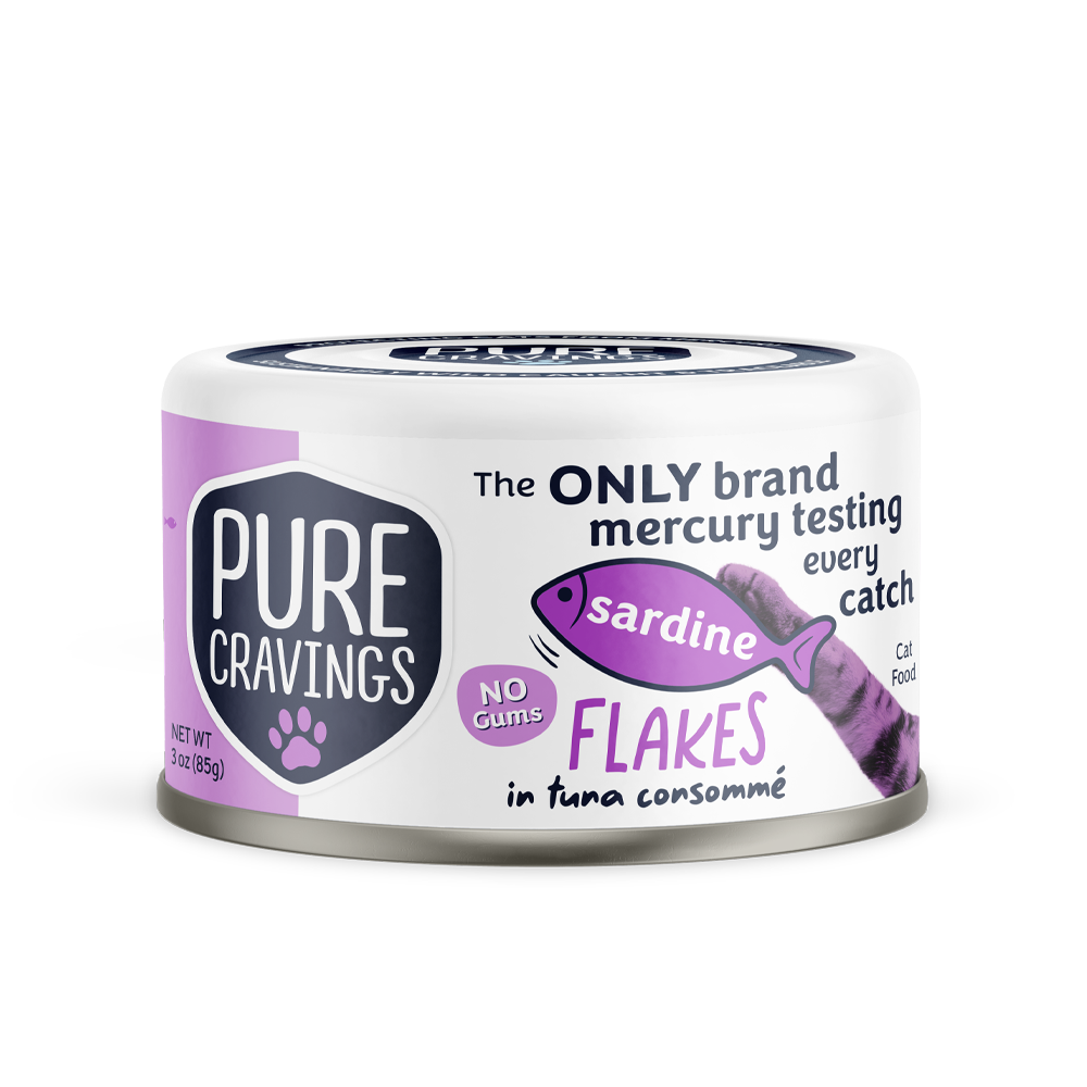 Pure Cravings Cat Sardine Flakes in Tuna Consommé 3oz