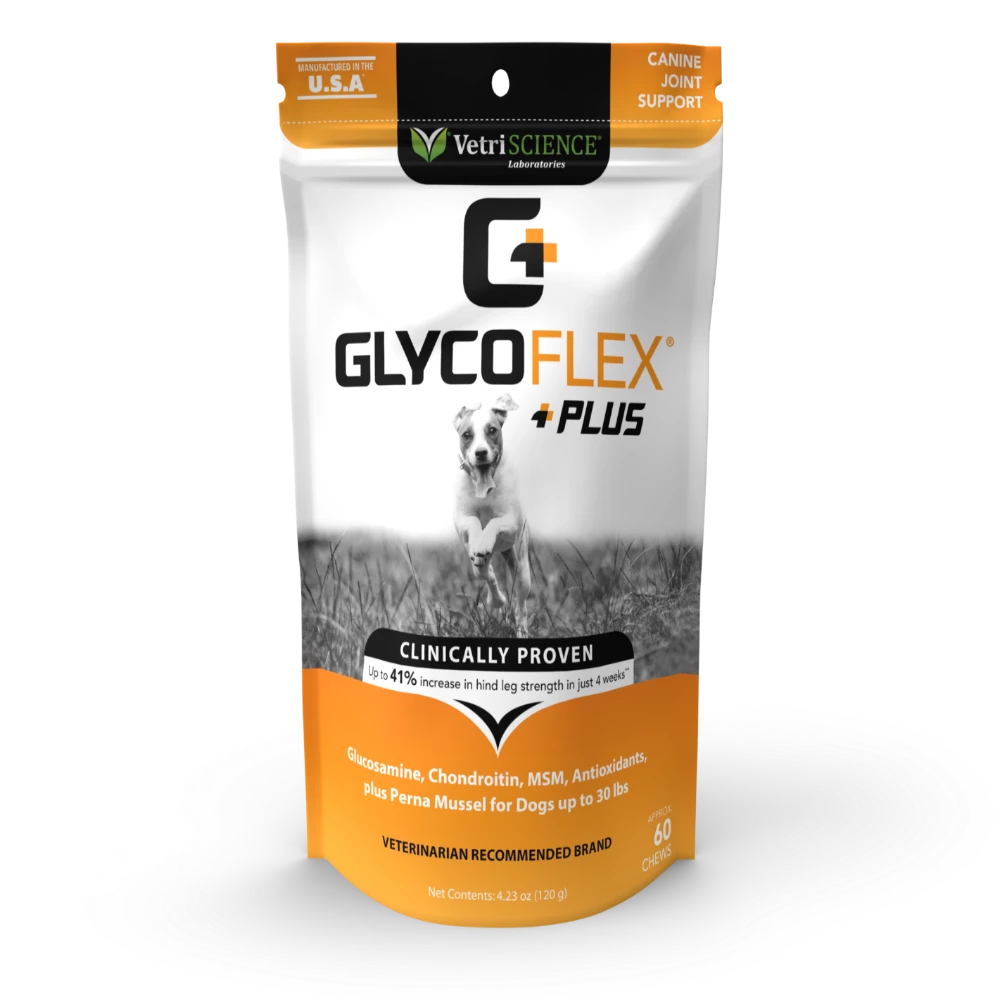VetriScience Glycoflex Hydrolyzed Duck Flavor Plus Joint Support for Dog Chews 60ct