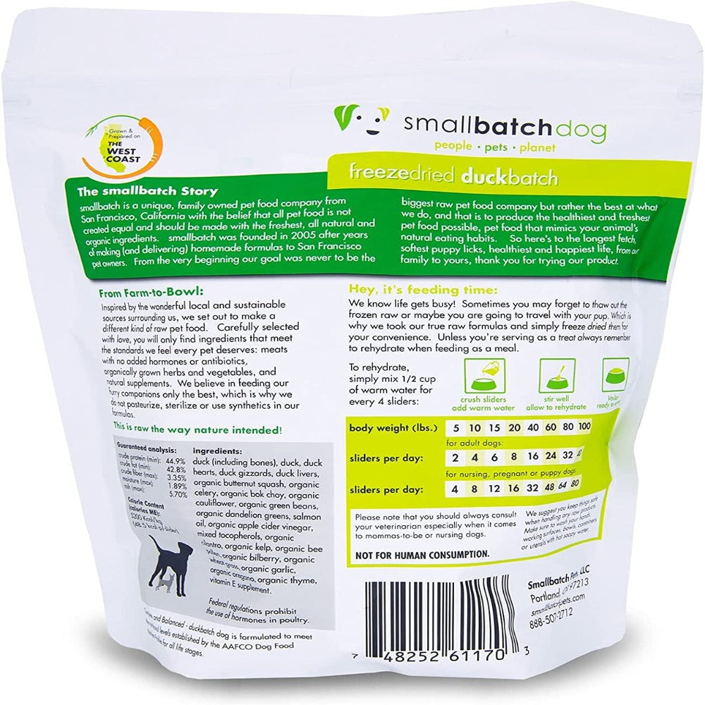 SmallBatch Freeze-Dried Duck