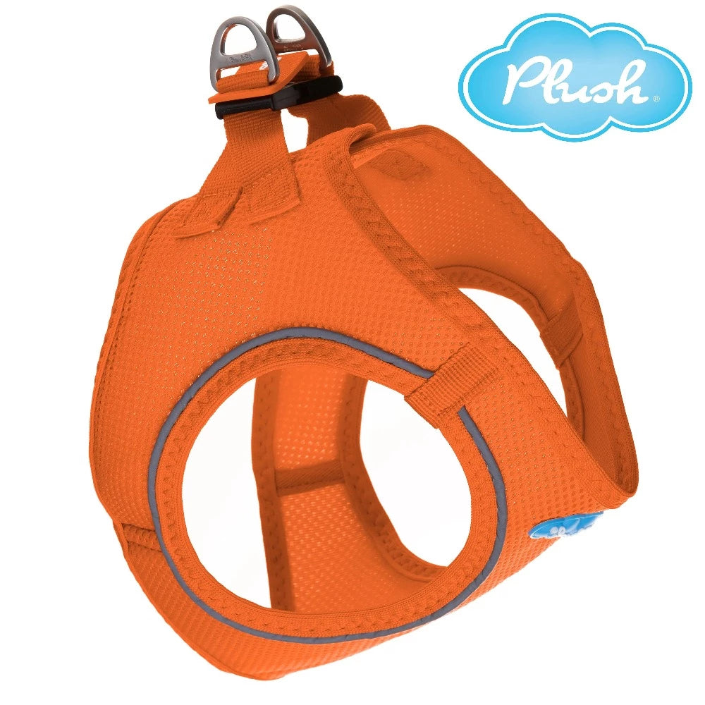 Plush Step In Harness Orange