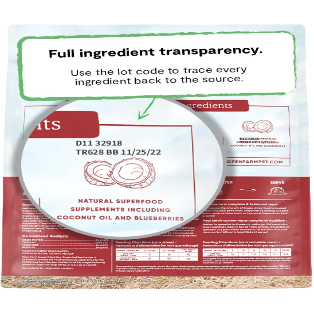 Open Farm Freeze-Dried Morsels Beef