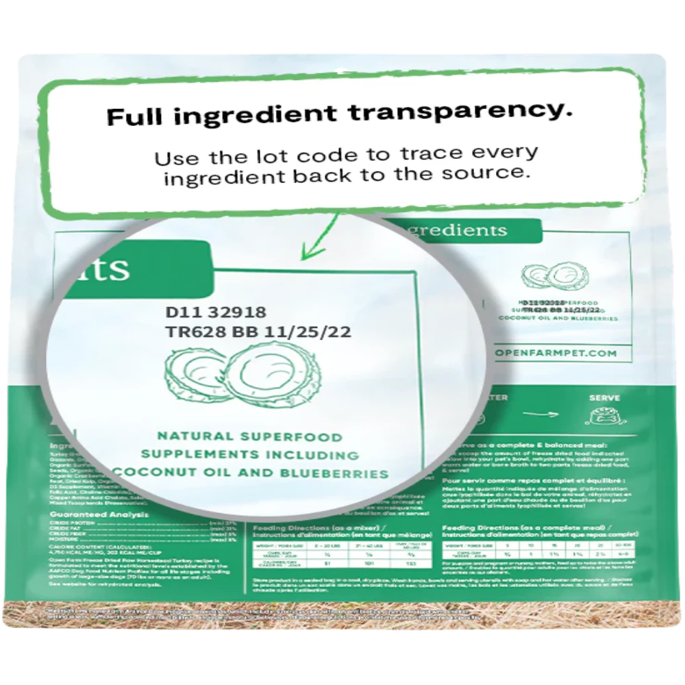 Open Farm Freeze-Dried Morsels Turkey