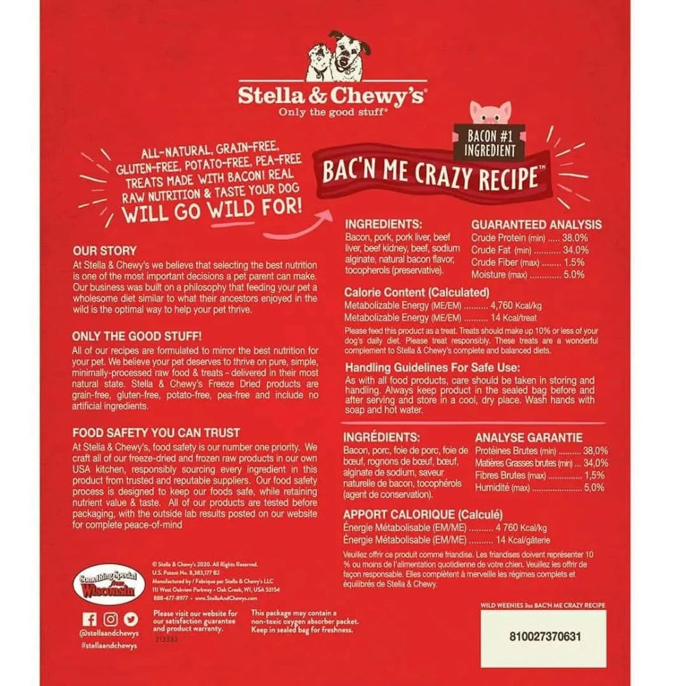 Stella & Chewy's Wild Weenies Bacon