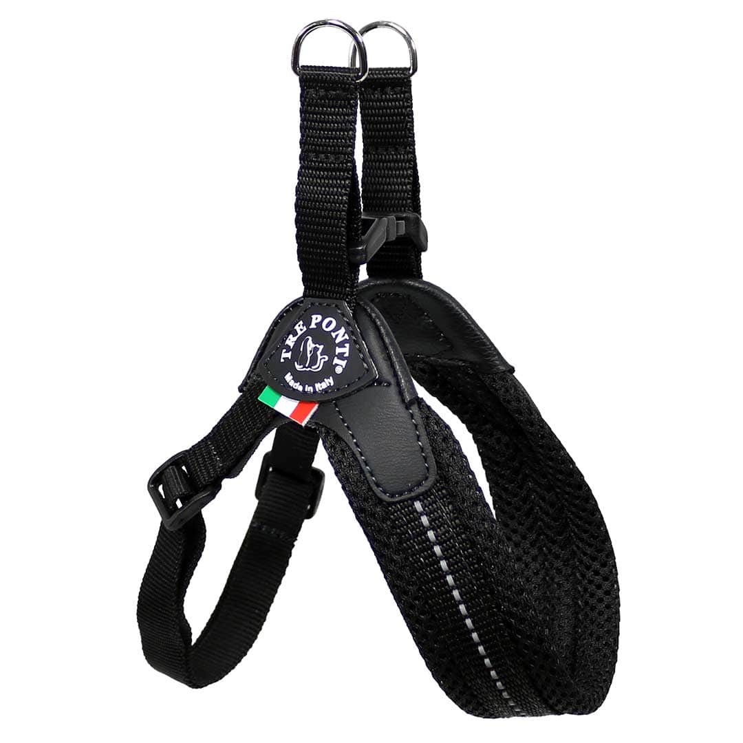 Tre Ponti Mesh Adjustable Harness Black