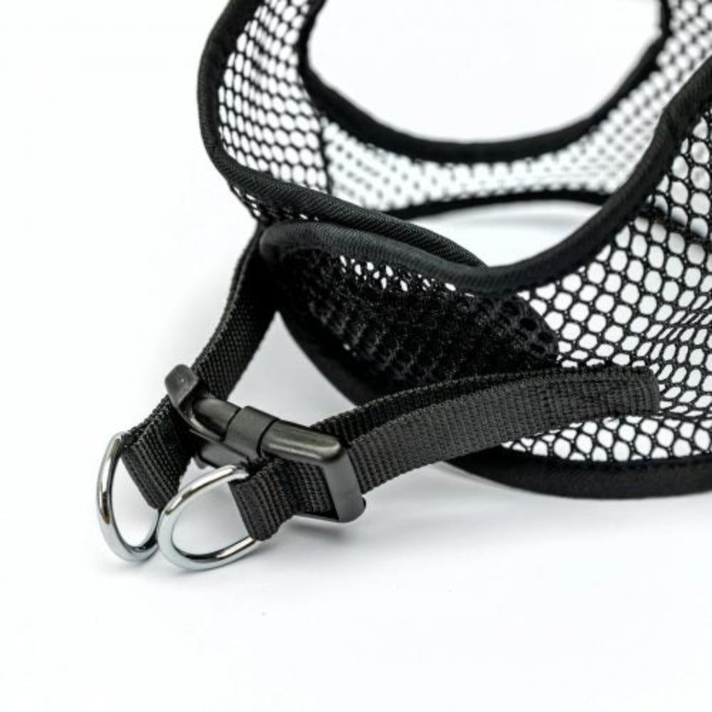 Bark Appeal Netted Step In Harness Black