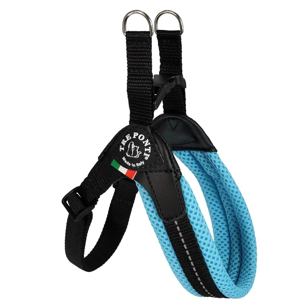Tre Ponti Mesh Adjustable Harness Blue