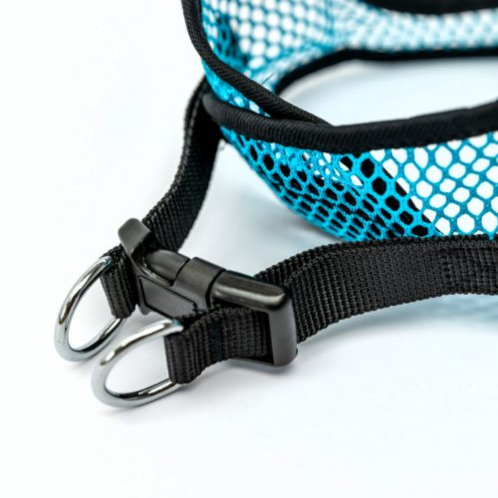 Bark Appeal Netted Step In Harness Blue