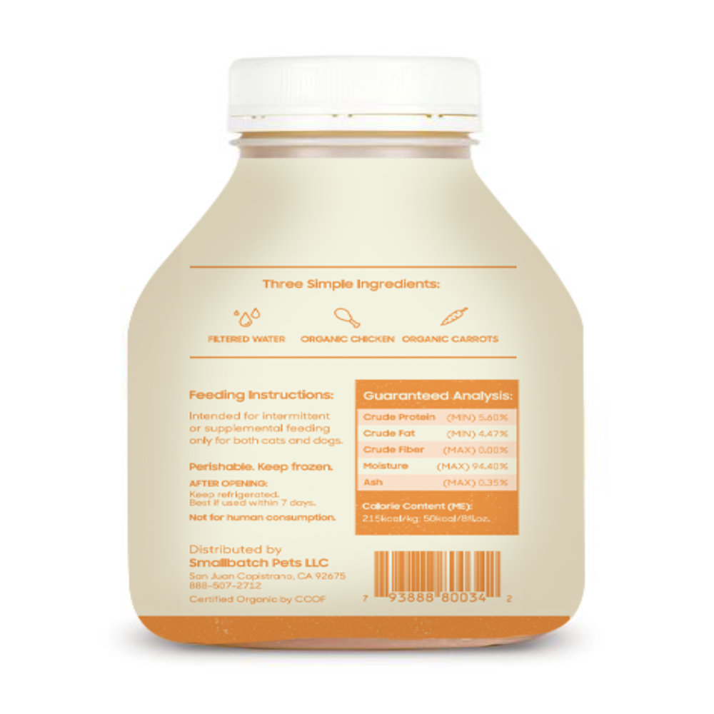 SmallBatch Organic Frozen Chicken Bone Broth 22oz