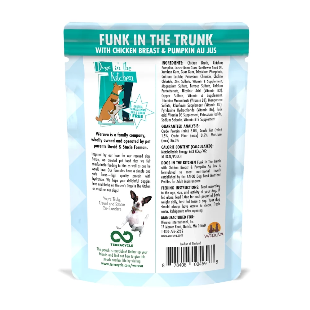 Weruva DITK "Funk in the Trunk" Chicken Breast & Pumpkin Pouch 2.8oz