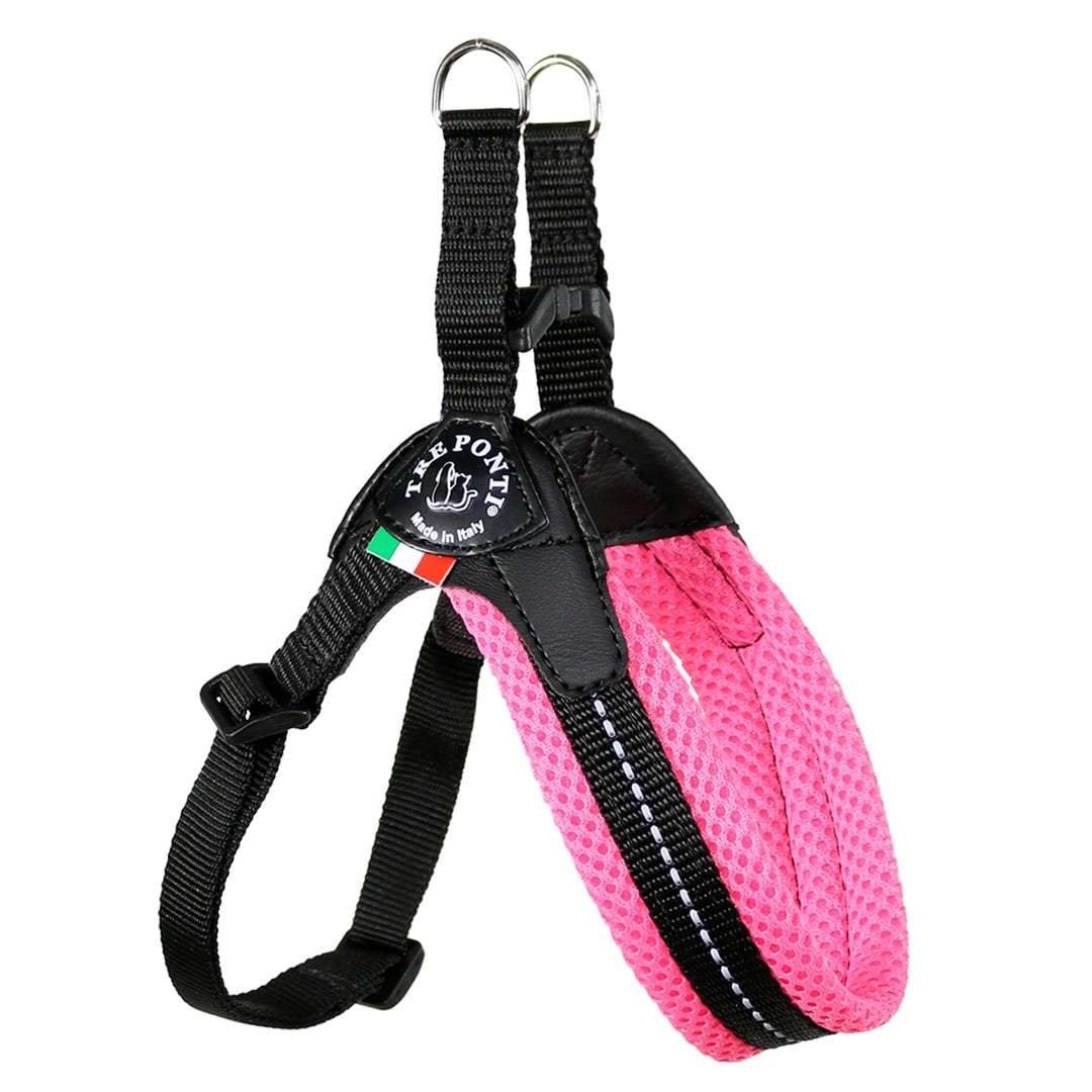 Tre Ponti Mesh Adjustable Harness Neon Pink