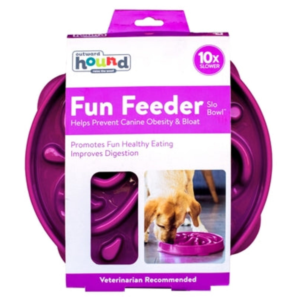 Outward Hound Fun Feeder Purple