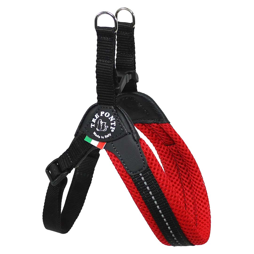 Tre Ponti Mesh Adjustable Harness Red