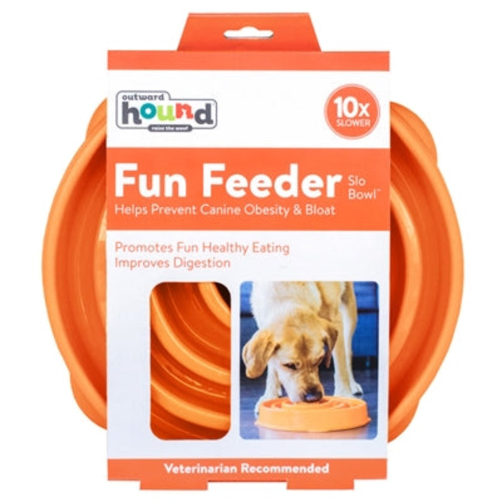 Outward Hound Fun Feeder Orange