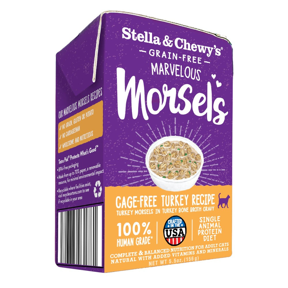 Stella & Chewy's Morsels Cage Free Turkey Tetra Pack