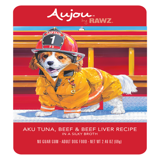 Rawz Aujou Aku Tuna, Beef & Beef Liver 2.46oz