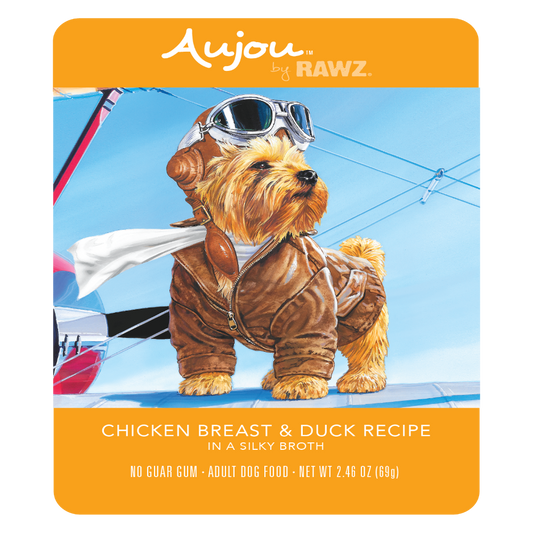 Rawz Aujou Chicken Breast Duck  Pouch 2.46oz