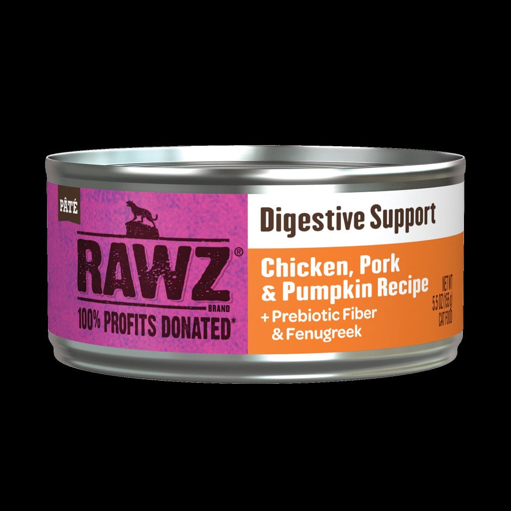 Rawz Cat Digestive Support Chicken, Pork & Pumpkin 5.5oz