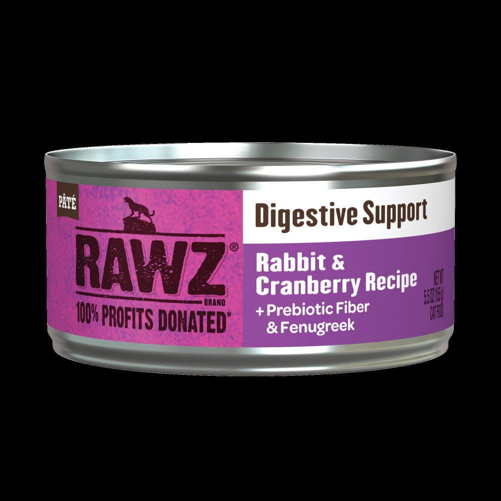 Rawz Cat Digestive Support Rabbit & Cranberry 5.5oz