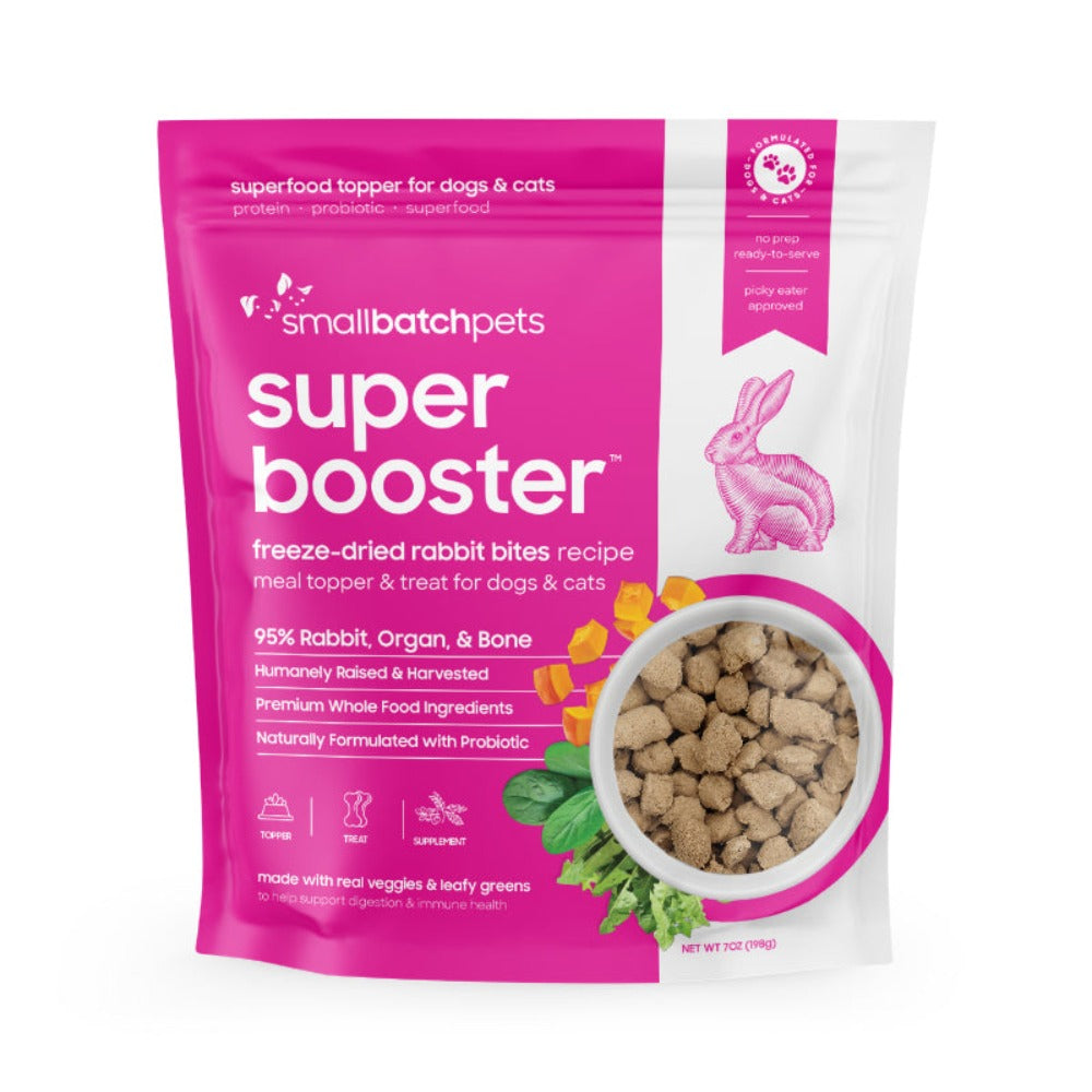 SmallBatch Rabbit Bites Super Boosters 7oz – Emerson's Pet Nutrition