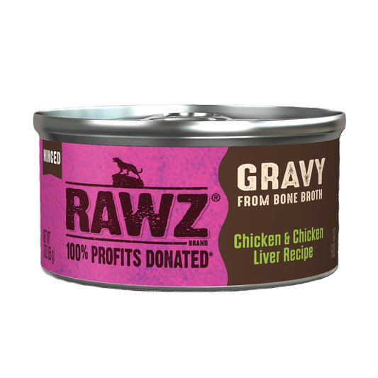 Rawz Cat Chicken & Chicken Liver w/Gravy 3oz