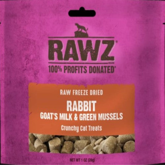 Rawz Cat Freeze-Dried Rabbit & Goats Milk 1oz