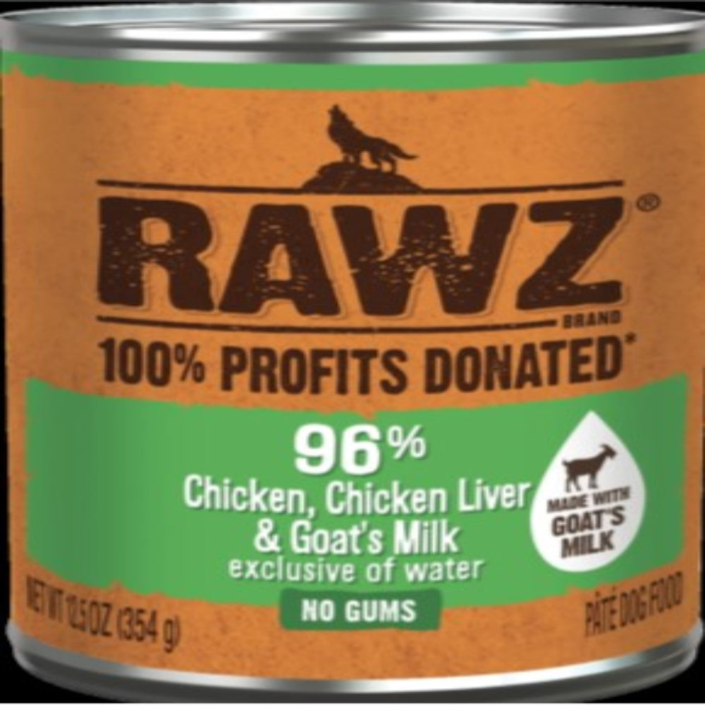 Rawz  Chicken, Chicken Liver & Goats Milk 12.5oz