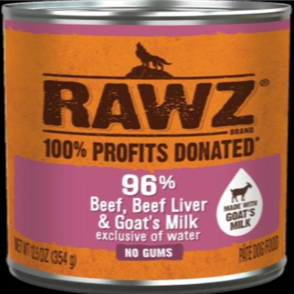 Rawz  Beef, Beef Liver & Goats Milk 12.5oz