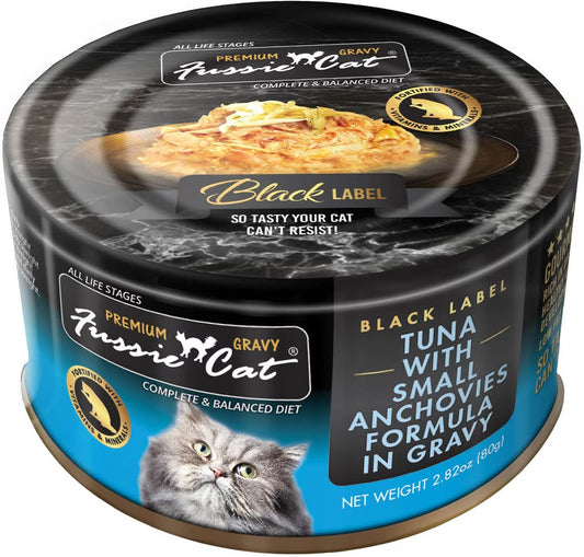 Fussie Cat Premium Tuna w/Small Anchovy in Gravy