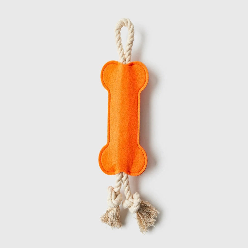 Jax & Bones Hitch & Bone Orange Rope 12"