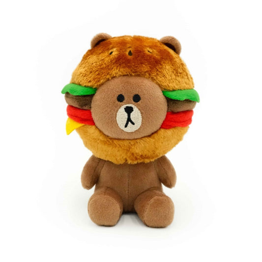 Zippy Paws Line Friends Brown Plush - Burger Time