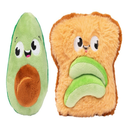 FuzzYard Avocado & Toast Plush Toy 2pk