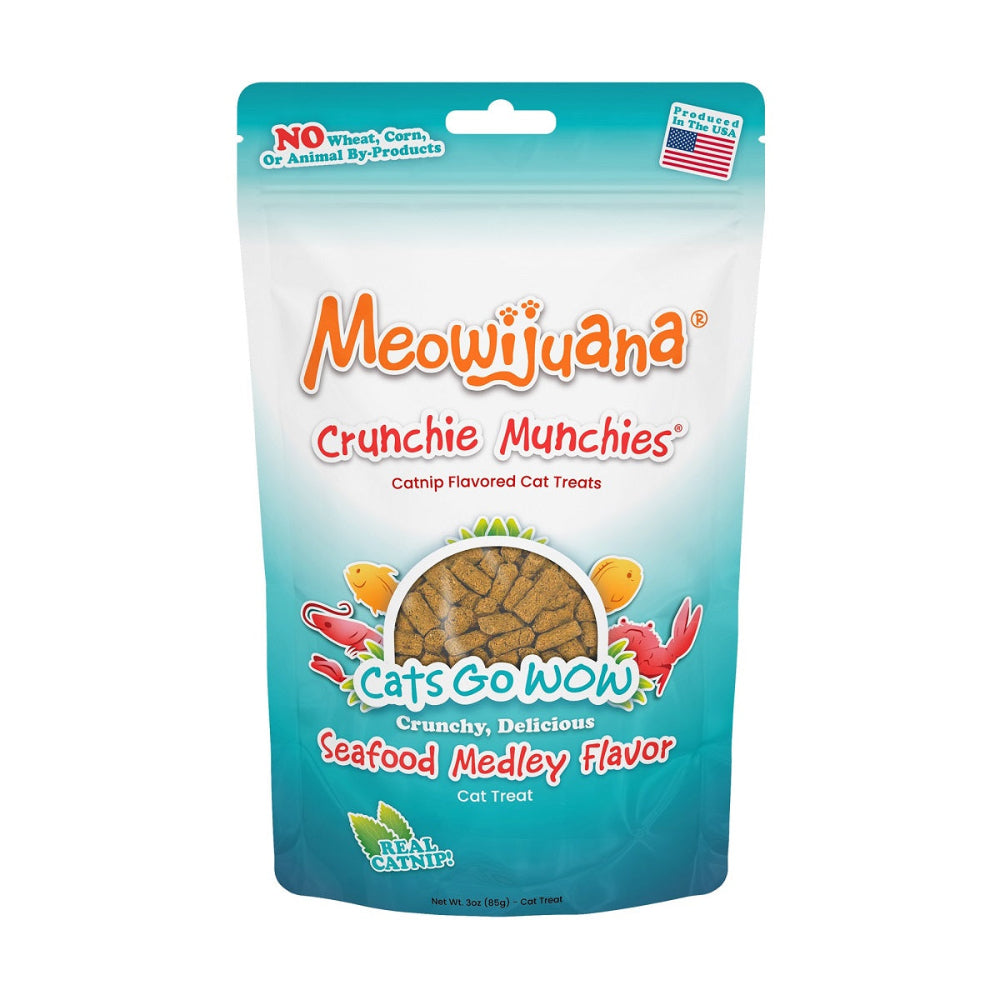 Meowijuana Crunchie Munchie Seafood Medley