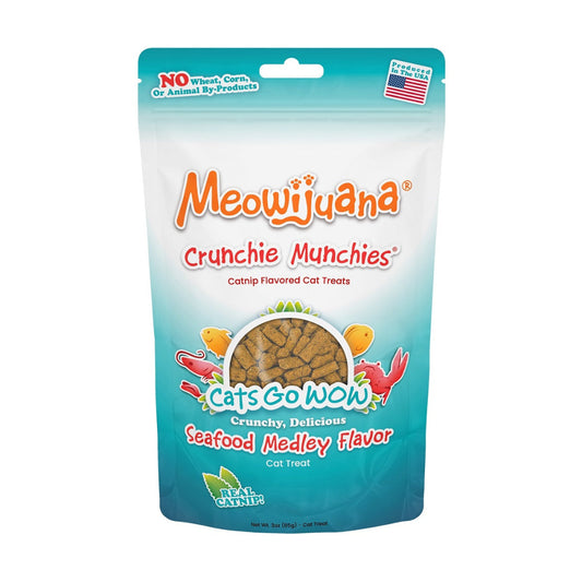 Meowijuana Crunchie Munchie Seafood Medley
