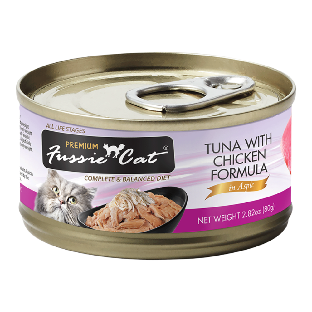 Fussie Cat Premium Tuna With Chicken Formula In Aspic Cat 2.8oz