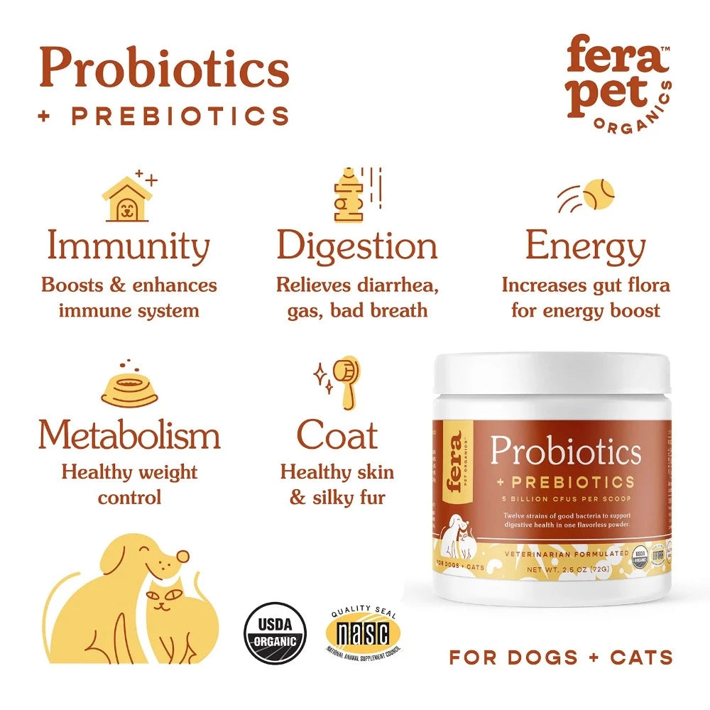 Fera Organics Probiotic w/Prebiotics