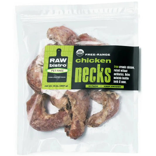 Raw Bistro Organic Chicken Neck 10pk