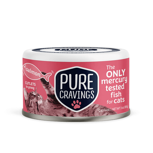 Pure Cravings Cat Cutlets in Gravy Salmon Can 3oz
