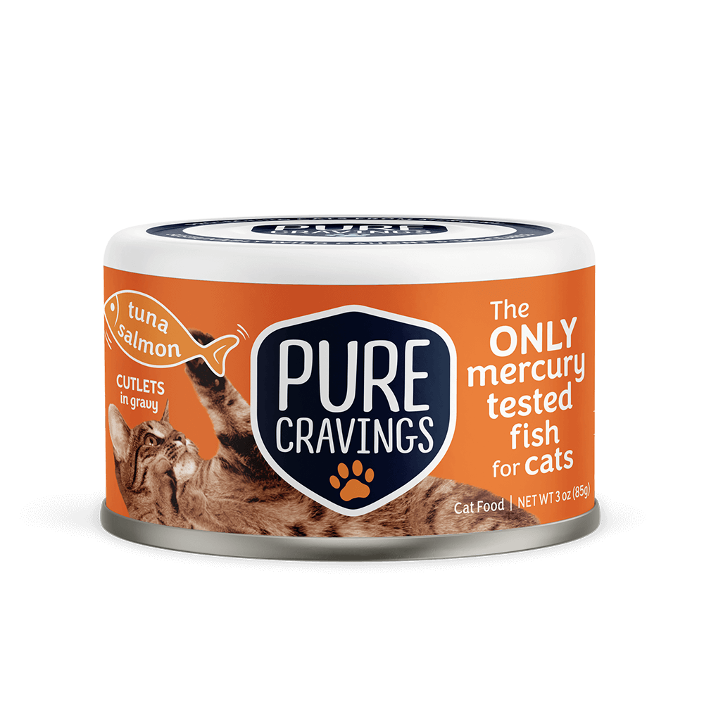 Pure Cravings Cat Cutlets in Gravy Tuna & Salmon Can 3oz