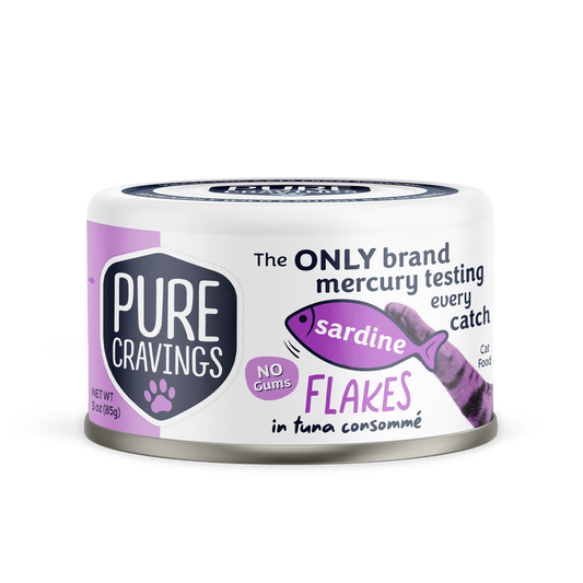 Pure Cravings Cat Sardine Flakes in Tuna Consommé 3oz
