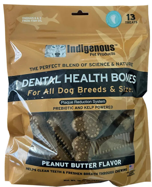 Indigenous Grain Free Peanut Butter Dental Health Bones